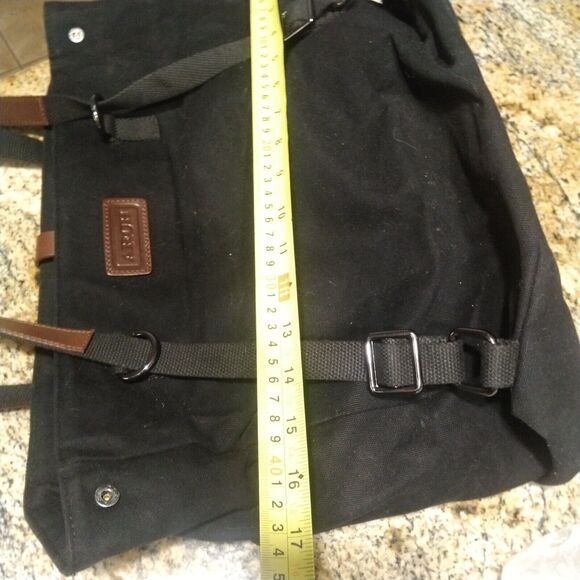 ARCH The Original Arch Bag Black Large Canvas & Leather Bag - Picture 13 of 15